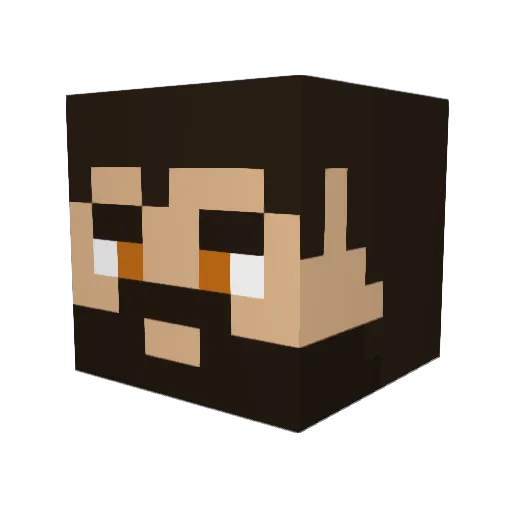 DavidGuetta908 Minecraft avatar head, 3D render