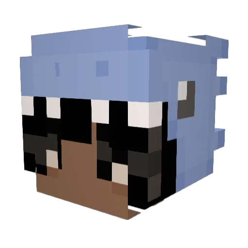 DavidH0214 Minecraft avatar head, 3D render