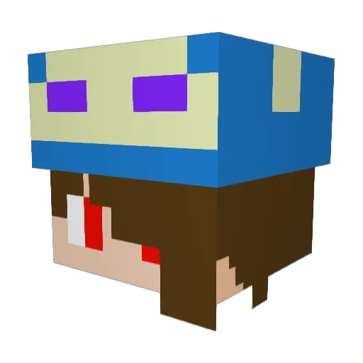 DavidIce23 Minecraft avatar head, 3D render