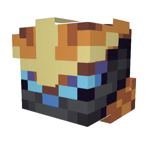 DavidInc2008 Minecraft avatar head, 3D render