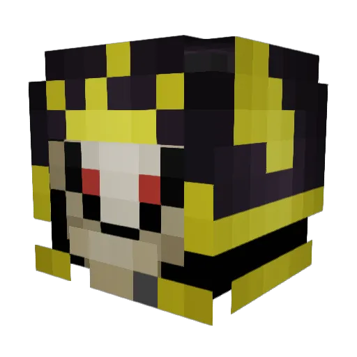 DavidLPzockt Minecraft avatar head, 3D render