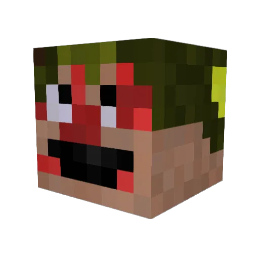 DavidM161101 Minecraft avatar head, 3D render