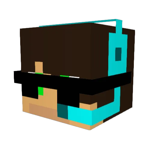 DavidMHGamer Minecraft avatar head, 3D render