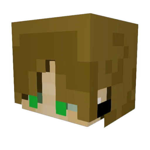 DavidMMSantos Minecraft avatar head, 3D render