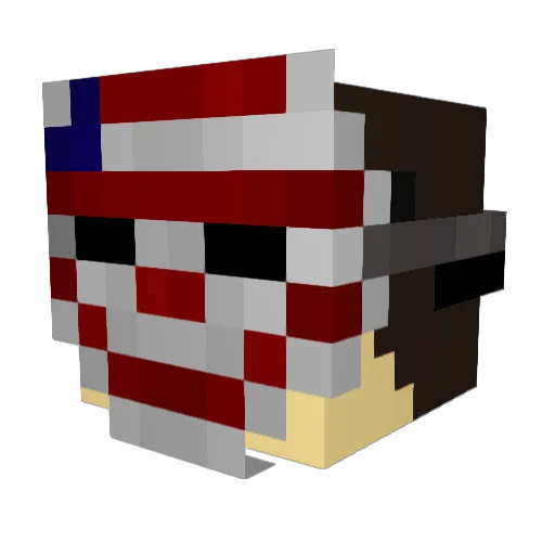 DavidMaster221 Minecraft avatar head, 3D render