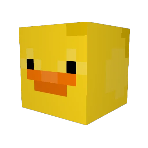DavidOfman Minecraft avatar head, 3D render
