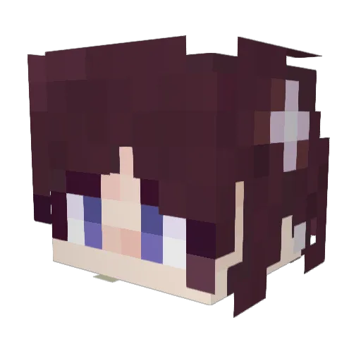 DavidRMV Minecraft avatar head, 3D render