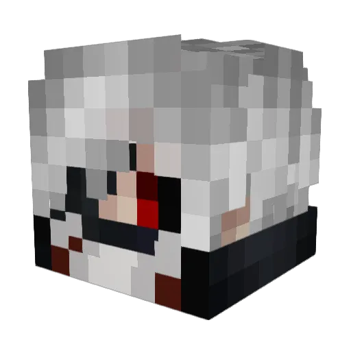 DavidSegi Minecraft avatar head, 3D render