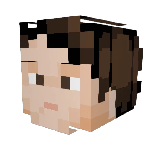 DavidSug Minecraft avatar head, 3D render
