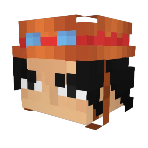 DavidXavier33 Minecraft avatar head, 3D render