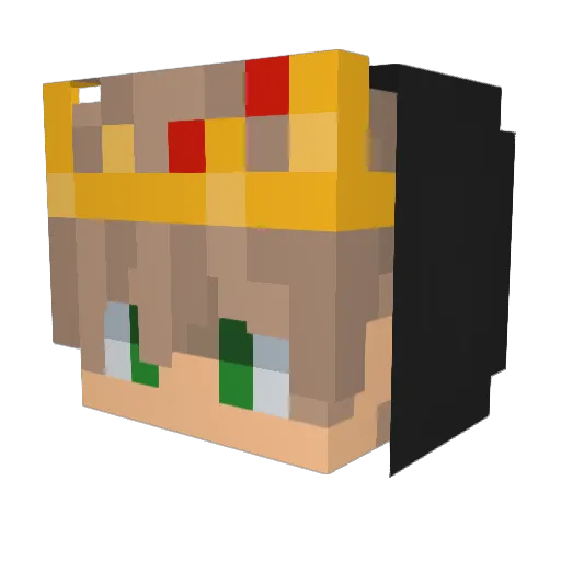 DavidYoucef_Pvp Minecraft avatar head, 3D render