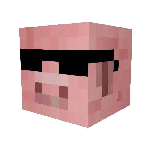David_190 Minecraft avatar head, 3D render