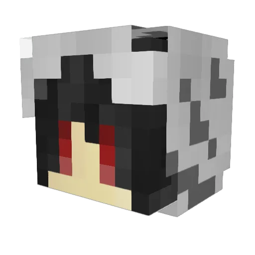 David_Chen Minecraft avatar head, 3D render
