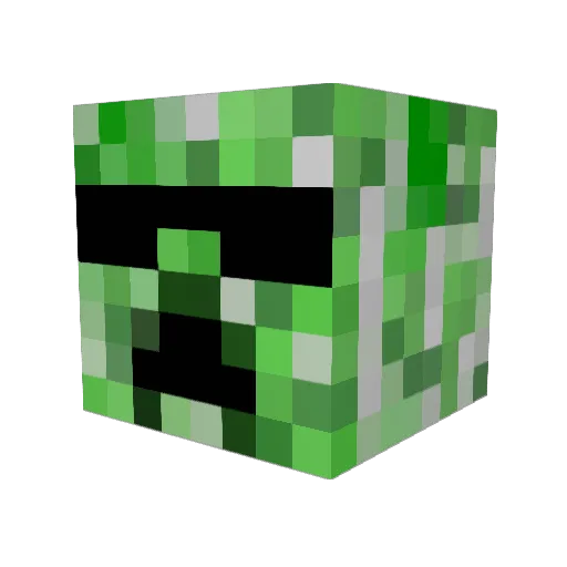 David_Flynn Minecraft avatar head, 3D render