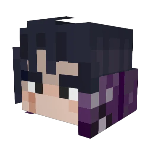 David_Save Minecraft avatar head, 3D render