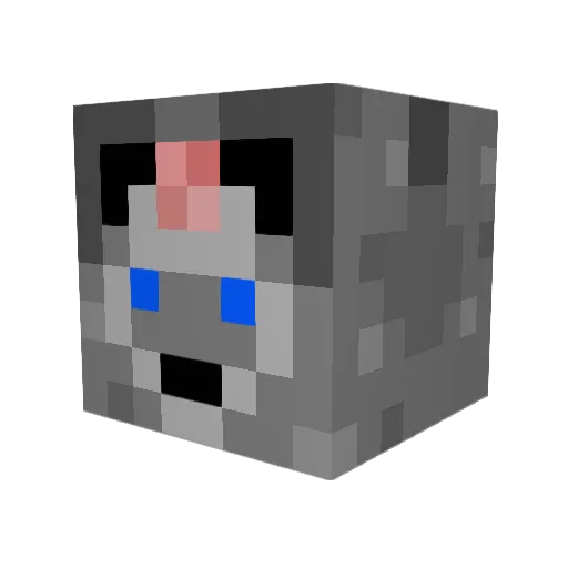 David_The_Brave Minecraft avatar head, 3D render