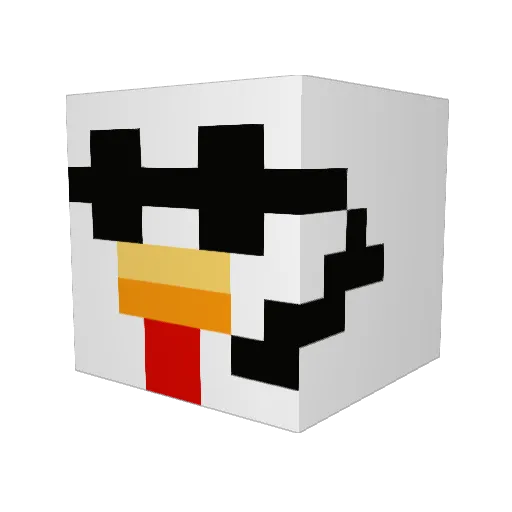 David_Toulmin Minecraft avatar head, 3D render