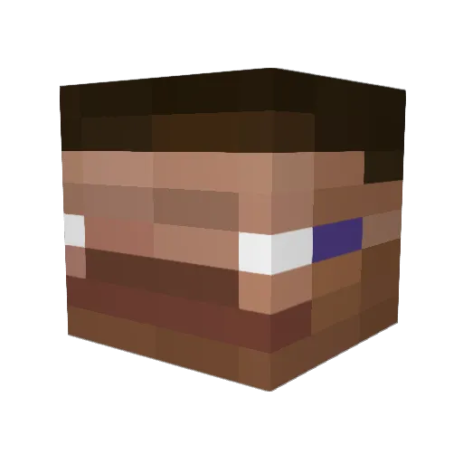 David___Wang Minecraft avatar head, 3D render