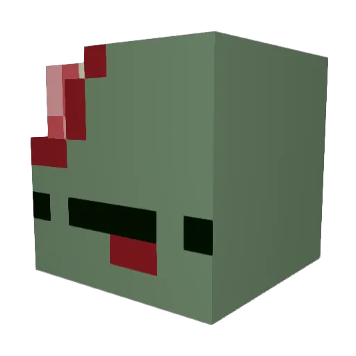 David_el237 Minecraft avatar head, 3D render