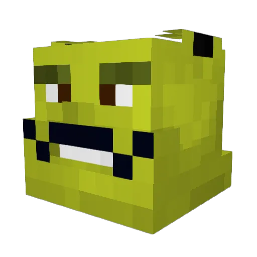 David_god Minecraft avatar head, 3D render