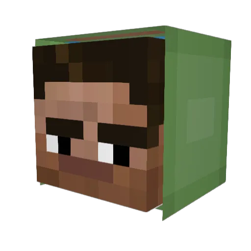 David_s_ Minecraft avatar head, 3D render