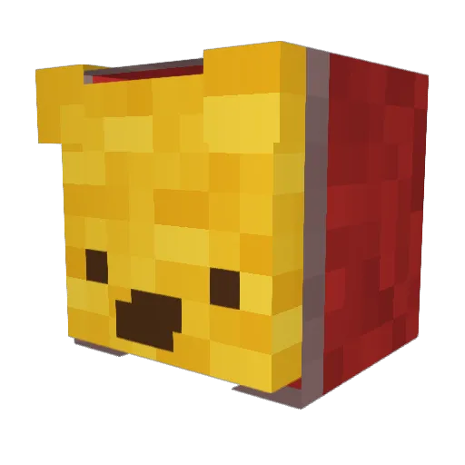 David_the_chunk Minecraft avatar head, 3D render