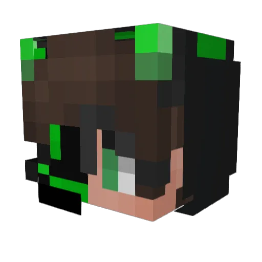 David_the_gammer Minecraft avatar head, 3D render