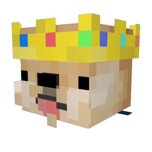 DavidatdaDentist Minecraft avatar head, 3D render