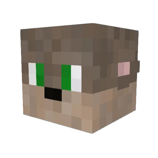 Davidchan07 Minecraft avatar head, 3D render