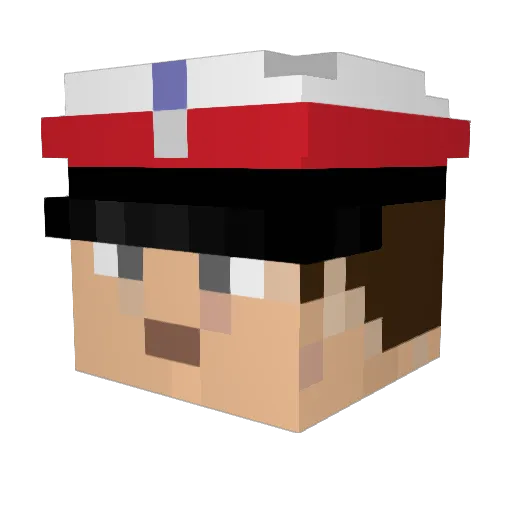 Davidcool033 Minecraft avatar head, 3D render