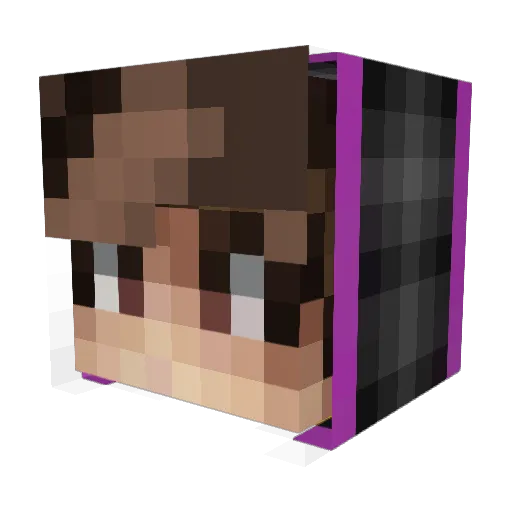 Davide222ita Minecraft avatar head, 3D render