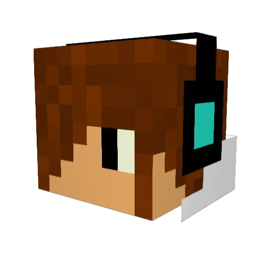 Davidgeorge Minecraft avatar head, 3D render