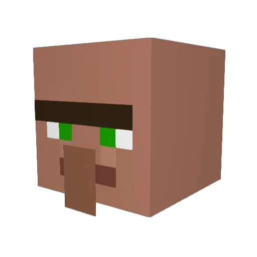 Davidisepic Minecraft avatar head, 3D render