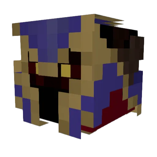 Davidleon217 Minecraft avatar head, 3D render