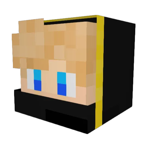 Davidooooooooooo Minecraft avatar head, 3D render