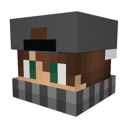 Davidov_007 Minecraft avatar head, 3D render