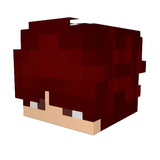 Davidpel Minecraft avatar head, 3D render