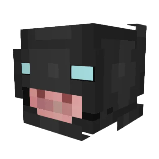DavidsVlogs Minecraft avatar head, 3D render
