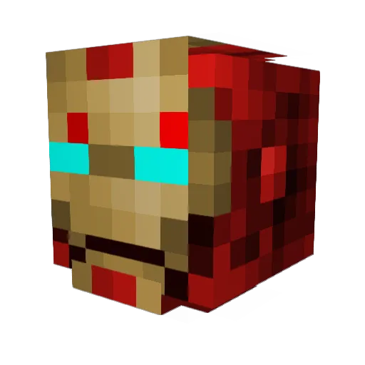 Davidson_Cheng Minecraft avatar head, 3D render