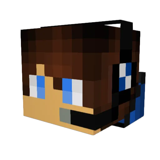 Davidthor04 Minecraft avatar head, 3D render