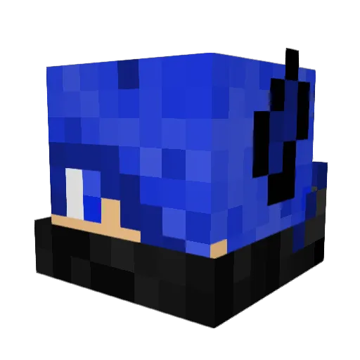 Davidvoson Minecraft avatar head, 3D render