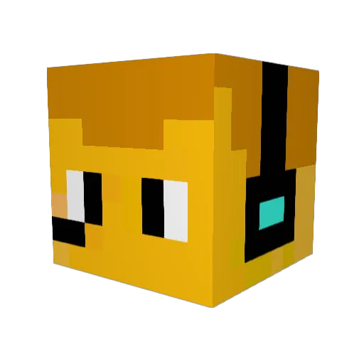 Davidwayne8 Minecraft avatar head, 3D render