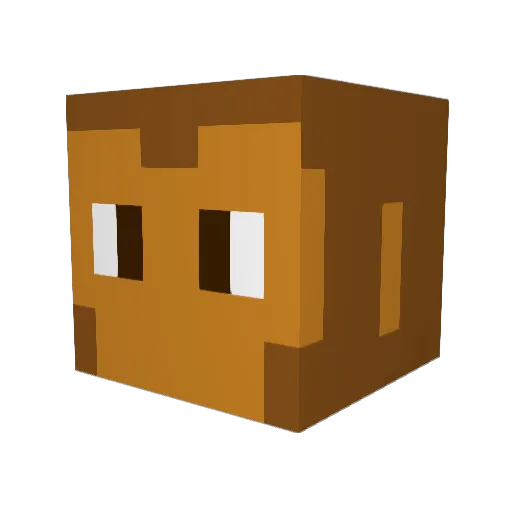 Davie787 Minecraft avatar head, 3D render