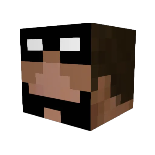 Daviet23 Minecraft avatar head, 3D render