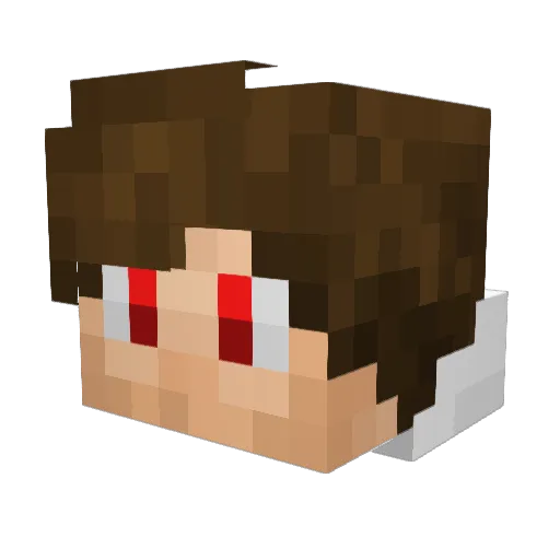 Daviez Minecraft avatar head, 3D render