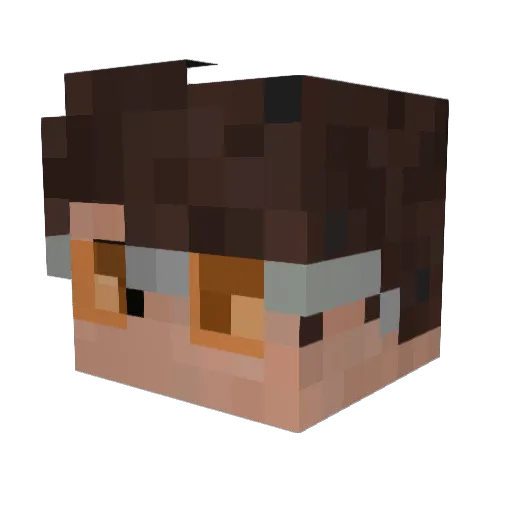 Davifrancis Minecraft avatar head, 3D render