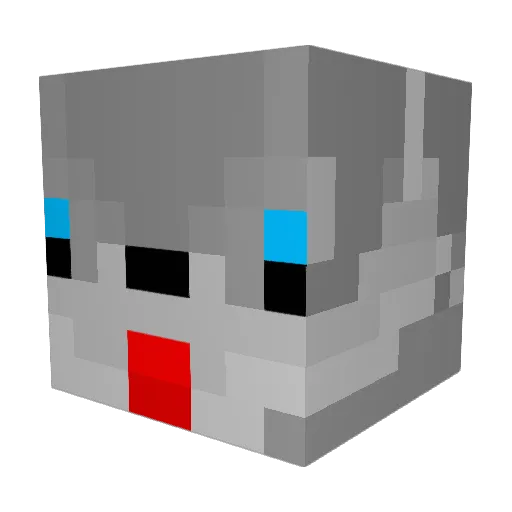 Davih2012 Minecraft avatar head, 3D render