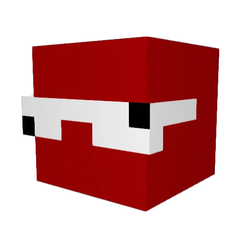 Davinngo Minecraft avatar head, 3D render