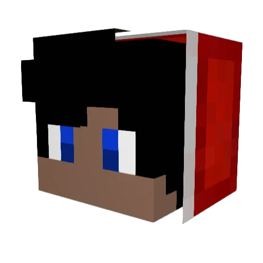 DavionTaylor Minecraft avatar head, 3D render