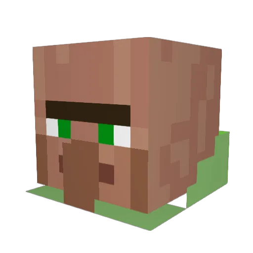 DavisTPV Minecraft avatar head, 3D render